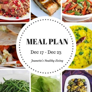 Weekly Meal Plan Dec 17 - Dec 23