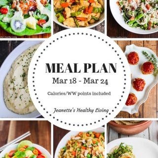 Weekly meal plan mar 18
