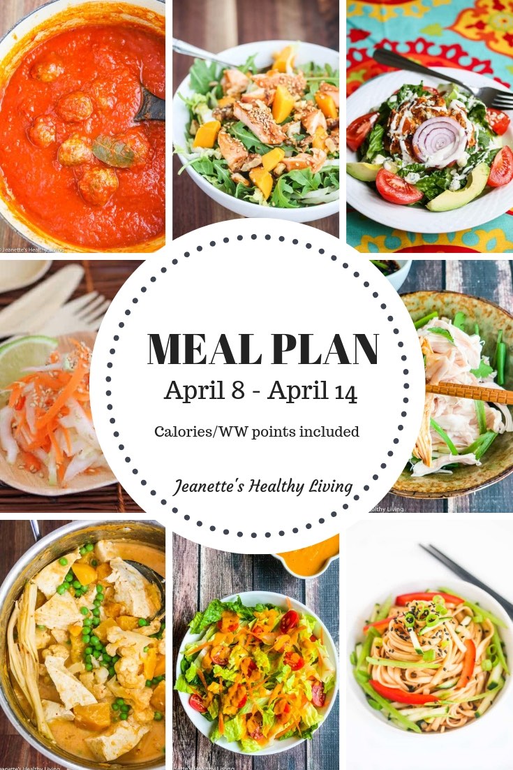Weekly meal plan April 8