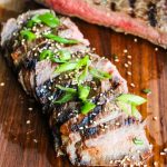 Asian Beer Marinated Flank Steak - this marinade is phenomenal! Juicy and flavorful flank steak on the grill is a summer favorite