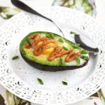 Baked Avocado and Egg with Miso Butter
