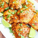 Baked Peruvian Chicken - easy chicken recipe - marinade chicken overnight or the morning of, and bake the next day