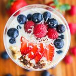 Banana Berry Flaxseed Smoothie Bowl - this is a healthy way to start the day and it