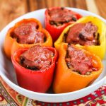 Clean Eating Stuffed Peppers - these are absolutely delicious, and can be frozen and reheated for an easy, healthy dinner