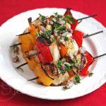 Grilled Chicken Vegetable Kebabs with Chimichurri Sauce