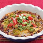 Hot Chicken Chili Cheese Dip with the Fixin