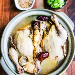 Korean Chicken Ginseng Soup - a nourishing, rejuvenating chicken soup made with Korean ginseng