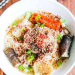 Korean Oxtail Soup - this Asian bone broth is served with a chili sesame scallion topping