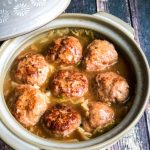 Lions Head Casserole - an authentic Chinese recipe - braised meatballs with napa cabbage - comfort food!