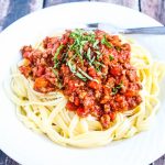 Slow Cooker Turkey Bolognese Sauce - easy, delicious and freezes well - great for busy weekdays!