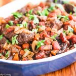 Slow Cooker Red Wine Beef Shank Stew - delicious over rice, pasta or mashed potatoes. Leftovers are terrific topped with mashed potatoes and baked, or made into beef vegetable soup (add leftover cooked whole grains or pasta)
