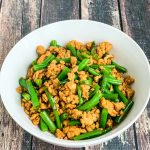 Stir Fry Ground Chicken and Green Beans - simple, healthy, delicious dish