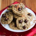 Toasted Coconut Chocolate Chip Oat Sorghum Cookies - these are a wonderful addition to your holiday cookie tray - they