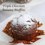 Gluten-Free Triple Chocolate Banana Muffin