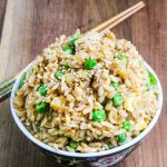 Vegetarian Fried Rice - simple, delicious, reheats well, perfect for meal planning