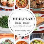 Weekly Meal Plan Jan 14