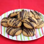 Gluten-Free Peanut Butter Cookies with Dark Chocolate Drizzle