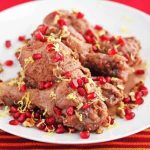Persian Braised Pomegranate Chicken with Walnuts (Fesenjan)