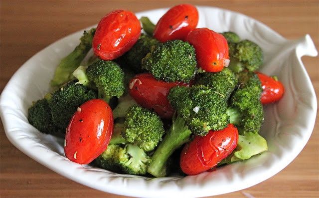 Roasted Broccoli and Tomatoes